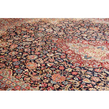 Tappeto Kerman Persia marrone giallo 272x387