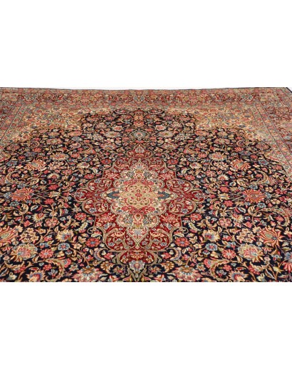 Tappeto Kerman Persia marrone giallo 272x387