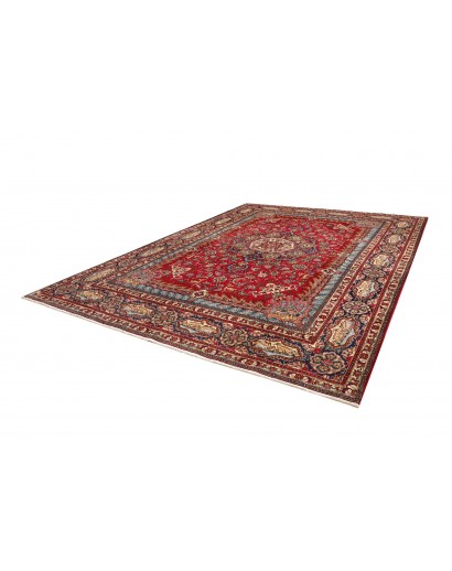 Tappeto Tabriz Persia marrone giallo 302x398