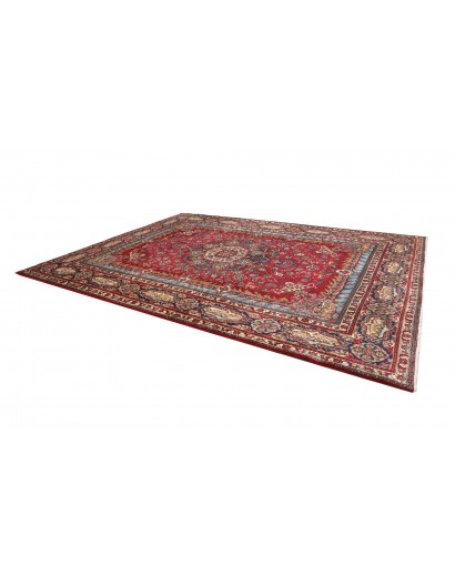 Tappeto Tabriz Persia marrone giallo 302x398