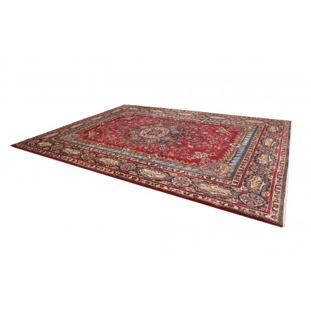 Tappeto Tabriz Persia marrone giallo 302x398