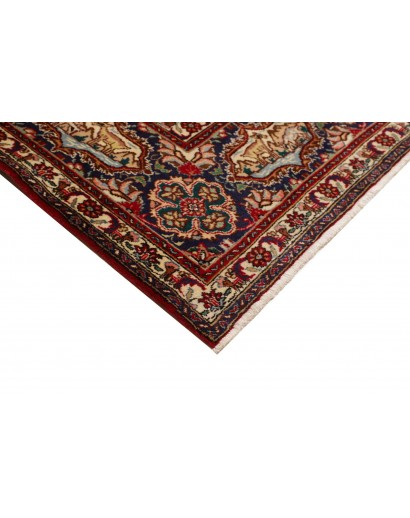 Tappeto Tabriz Persia marrone giallo 302x398