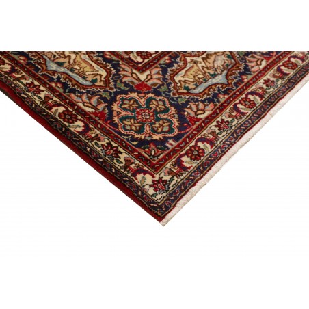 Tappeto Tabriz Persia marrone giallo 302x398