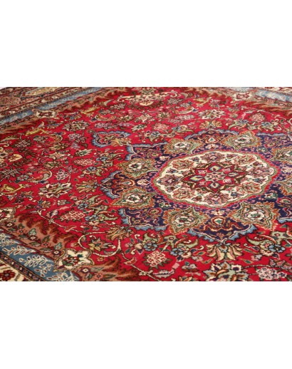Tappeto Tabriz Persia marrone giallo 302x398