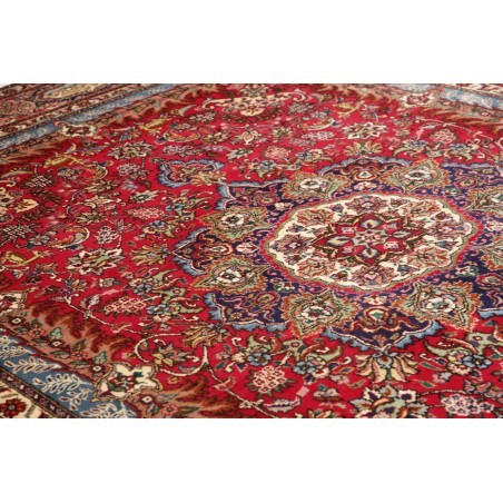 Tappeto Tabriz Persia marrone giallo 302x398