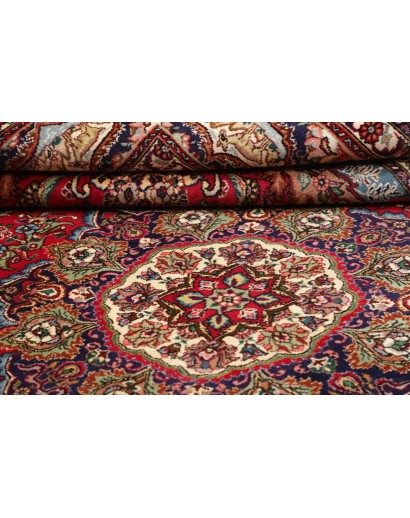 Tappeto Tabriz Persia marrone giallo 302x398