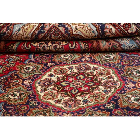 Tappeto Tabriz Persia marrone giallo 302x398