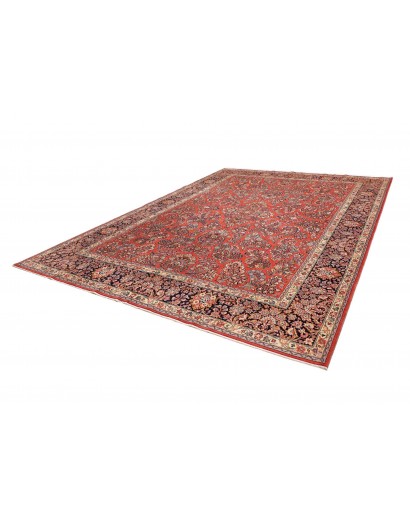 Tappeto Sarough Persia rosso grigio 283x398