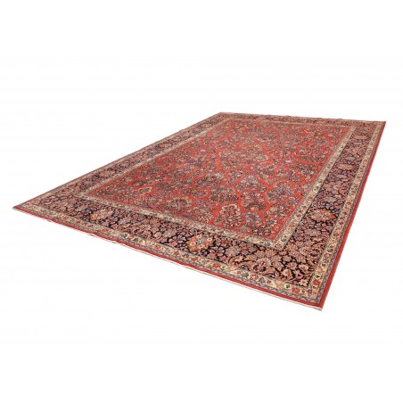 Tappeto Sarough Persia rosso grigio 283x398
