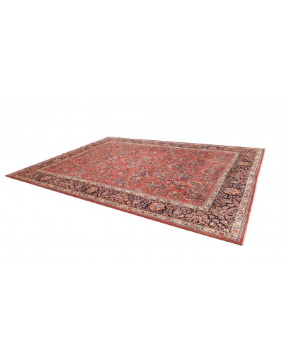 Tappeto Sarough Persia rosso grigio 283x398