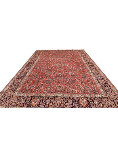 Tappeto Sarough Persia rosso grigio 283x398