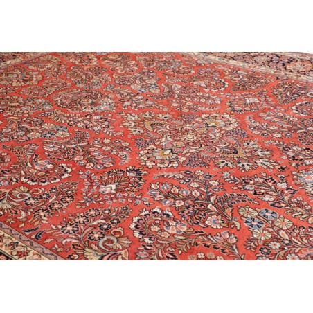 Tappeto Sarough Persia rosso grigio 283x398