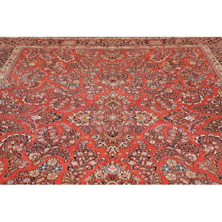 Tappeto Sarough Persia rosso grigio 283x398