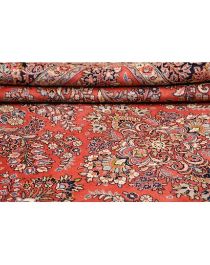 Tappeto Sarough Persia rosso grigio 283x398