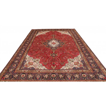 Tappeto Tabriz Persia marrone grigio 250x350