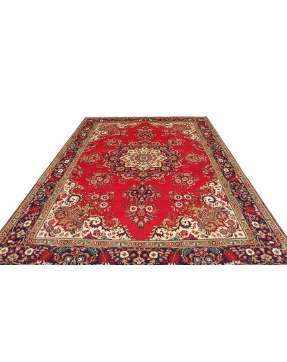 Tappeto Tabriz Persia marrone giallo 240x348