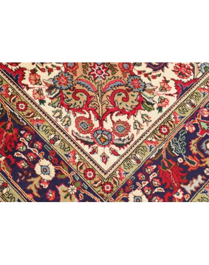 Tappeto Tabriz Persia marrone giallo 240x348