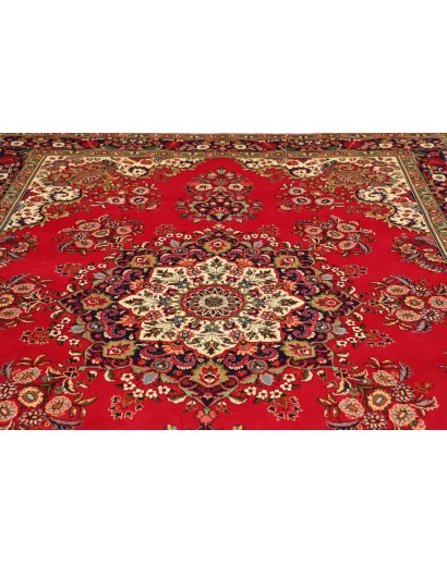 Tappeto Tabriz Persia marrone giallo 240x348