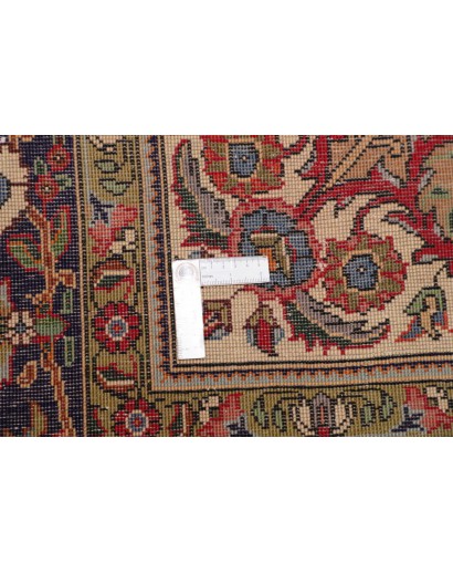 Tappeto Tabriz Persia marrone giallo 240x348
