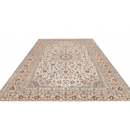 Tappeto Kashan Persia bianco grigio 250x345