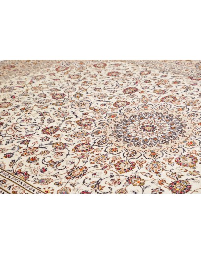 Tappeto Kashan Persia bianco grigio 250x345