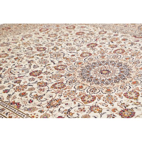 Tappeto Kashan Persia bianco grigio 250x345