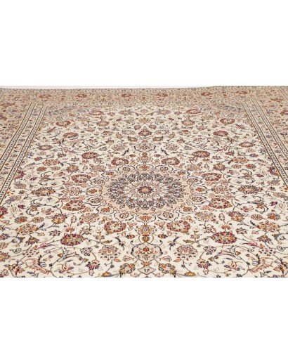 Tappeto Kashan Persia bianco grigio 250x345