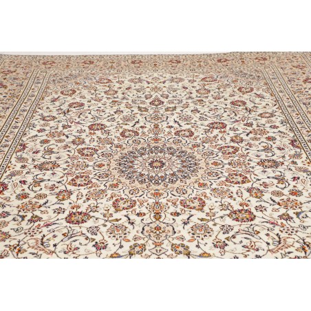 Tappeto Kashan Persia bianco grigio 250x345
