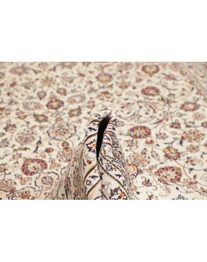 Tappeto Kashan Persia bianco grigio 250x345