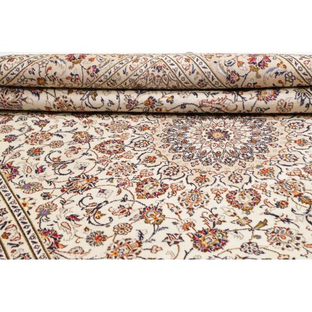 Tappeto Kashan Persia bianco grigio 250x345