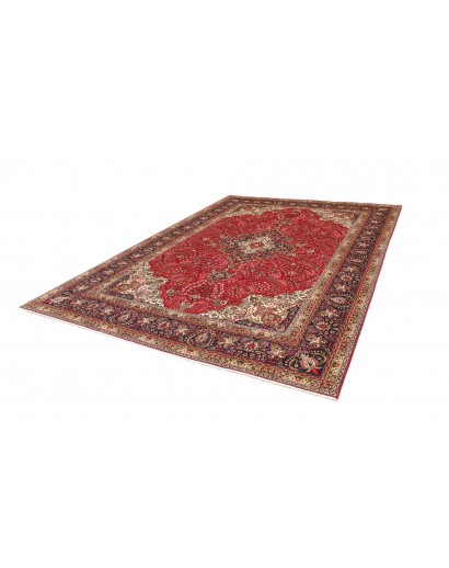 Tappeto Tabriz Persia marrone giallo 245x343