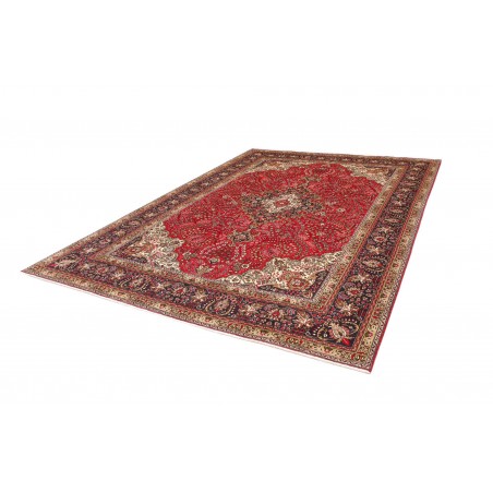 Tappeto Tabriz Persia marrone giallo 245x343