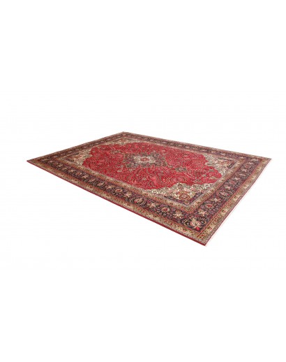Tappeto Tabriz Persia marrone giallo 245x343