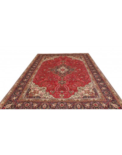 Tappeto Tabriz Persia marrone giallo 245x343