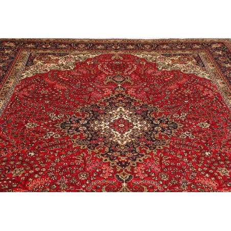 Tappeto Tabriz Persia marrone giallo 245x343