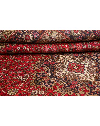 Tappeto Tabriz Persia marrone giallo 245x343