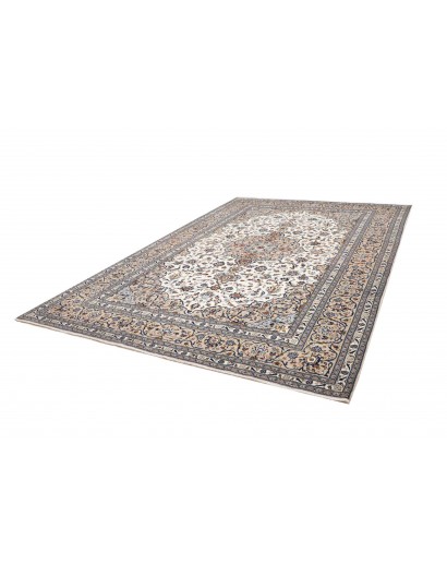 Tappeto Kashan Persia beige grigio 250x353