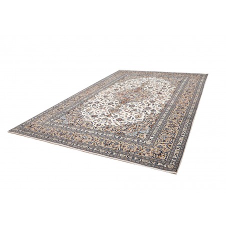 Tappeto Kashan Persia beige grigio 250x353