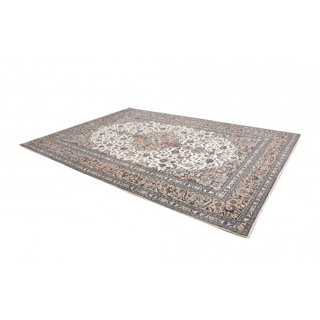 Tappeto Kashan Persia beige grigio 250x353