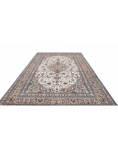Tappeto Kashan Persia beige grigio 250x353