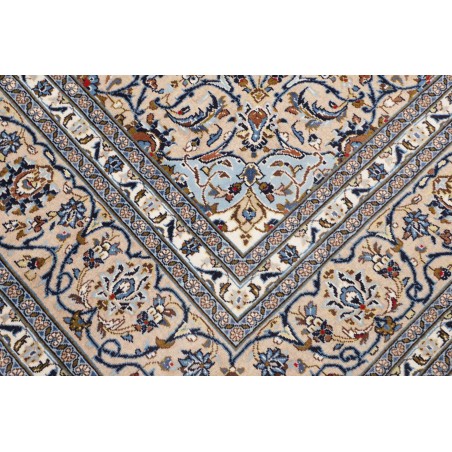 Tappeto Kashan Persia beige grigio 250x353