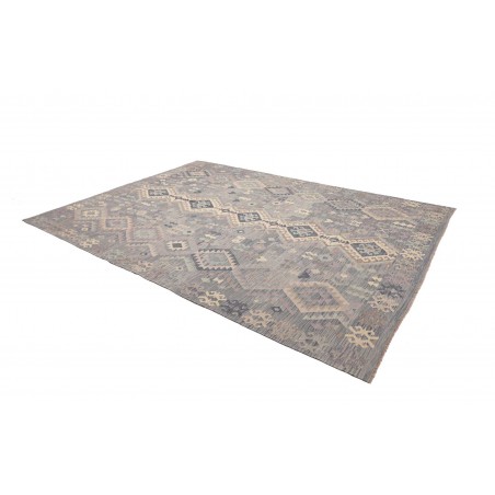 Tappeto Kilim Afghanistan azzurro 245x337