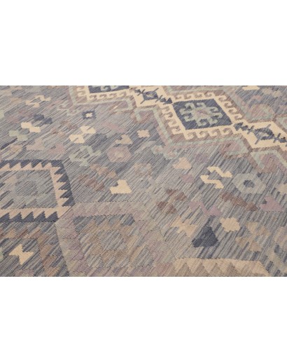 Tappeto Kilim Afghanistan azzurro 245x337