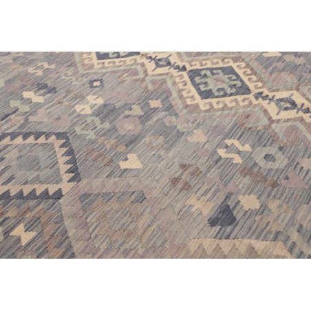 Tappeto Kilim Afghanistan azzurro 245x337