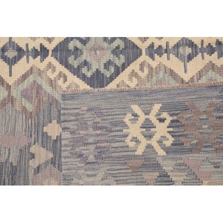 Tappeto Kilim Afghanistan azzurro 245x337