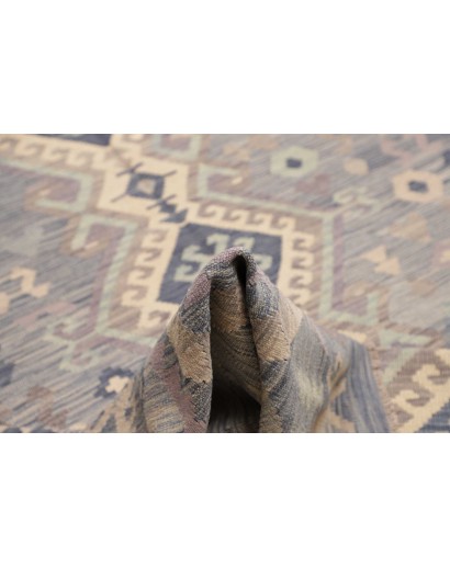 Tappeto Kilim Afghanistan azzurro 245x337