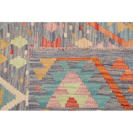 Tappeto Kilim Afghanistan azzurro bianco 172x240