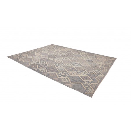 Tappeto Kilim Afghanistan azzurro bianco 258x339