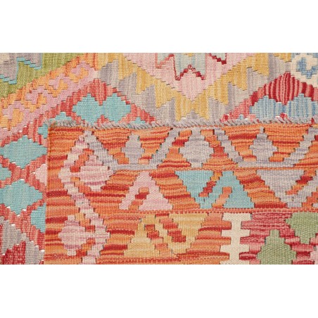 Tappeto Kilim Afghanistan marrone rosso 204x288