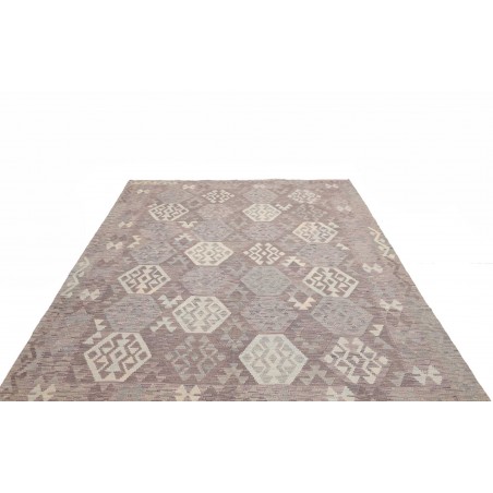 Tappeto Kilim Afghanistan beige bianco 206x290